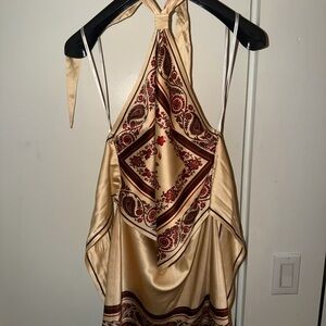 Retrofete Adelaide Silk Mini Dress